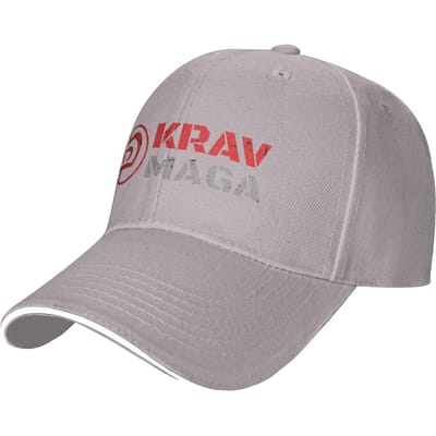 Krav Maga Logo Zon Baseballpet Zomer Vintage Truckerpet Voor Unisex Mannen Tennis Skate Baseballpetten One Size gray