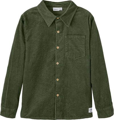 Name it hemd jongens - groen - NKMnusonni - maat 122/128