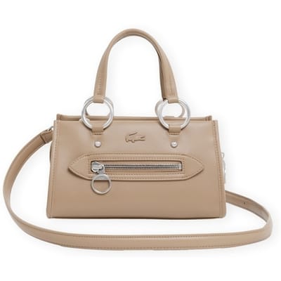 LACOSTE handtas schoudertas Celys Top Handle Bag Viennois Lichtbruin