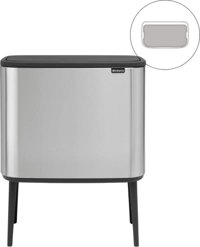 Brabantia Bo Touch Bin Prullenbak - 36 liter - 1 vak - Matt Steel Fingerprint Proof