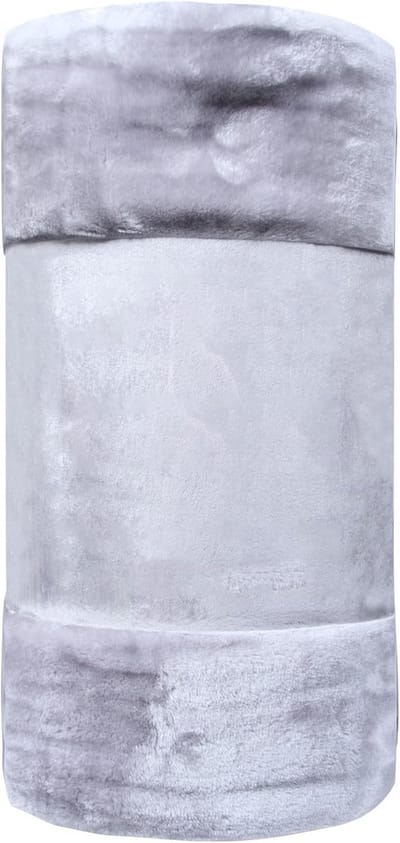 Zachte Velours Aankleeddeken Extra Groot 150 x 200 cm Zilver