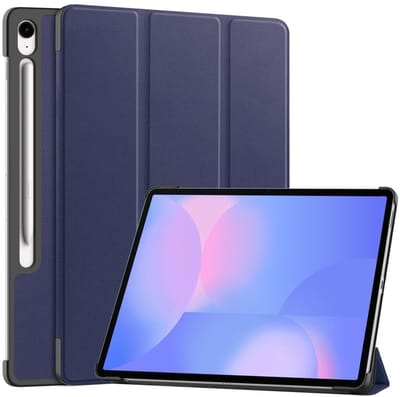 Coverup Tablethoes geschikt voor Samsung Galaxy Tab S10 FE Plus Hoesje - Tri-Fold Book Case met Wake/Sleep - Blauw