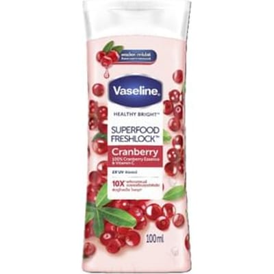 Vaseline - Healthy Bright Superfood Freshlock 100% Cranberry Essence & Vitamin C Body Lotion 100ml 100ml