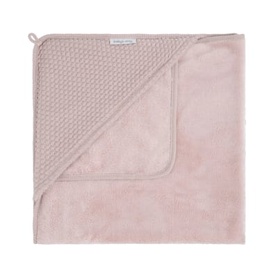 Baby's Only Gebreide wikkeldeken - Omslagdoek baby Sky - Teddy voering - Oud Roze - 75x75 cm - Geschikt voor drie- en vijfpuntsgordel