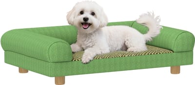 PawHut Huisdierensofa - Spaanplaat, Corduroy - 63x41x17cm - Groen