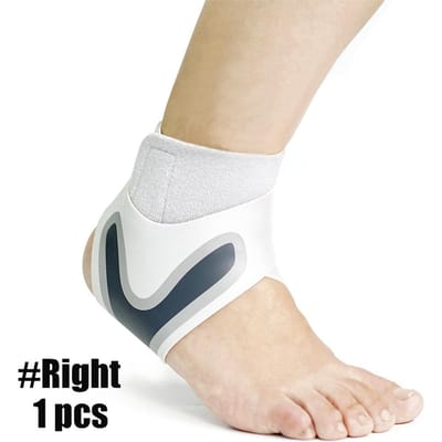 1 pièce Support de Cheville de Compression Sportive pour Soulagement de la Douleur Tendineuse Entorse du Pied Wrap Basketball Football S