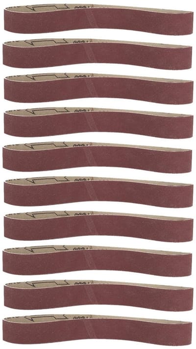 Dailygoody - 10 stks Alumina Schuurband - Schuurband Slijpen Polijsten - 533x30mm - Geschikt voor Bandschuurmachine - Optionele korrel 400 - Hoogwaard...