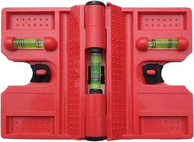 Paalniveau Gereedschap - Meetgereedschap Waterpas - Nauwkeurig Meten - Magnetische Bevestiging - Opvouwbaar Ontwerp - Uniek