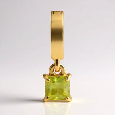 Cavill - Zilveren Hanger 925 Sterling Zilver Verguld - 0,554 ct Princess Geslepen Sfeen uit Madagaskar - Luxe Moderne Sfeen Sieraden