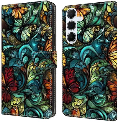 Telestore - bloemen en planten - agenda book case hoesje - Telefoonhoesje geschikt voor Samsung Galaxy A17 5G / A26 5G
