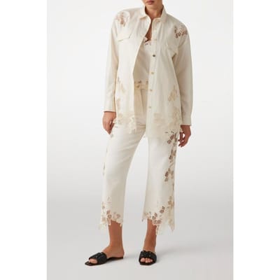 GUESS Marciano By  Brooke Embro Sl Top Sandy Shore Maat: 38 | Slipjes Outlet | Dames | Wit