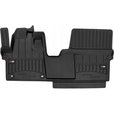 Frogum 3D Rubberen Vloermat – Geschikt voor PEUGEOT Traveller vanaf 2016 – 1-delig (Volledige breedte voorzijde) – TPE Premium Kwaliteit – Extra Hoge Rand 6 cm – Geurloos – Zwart