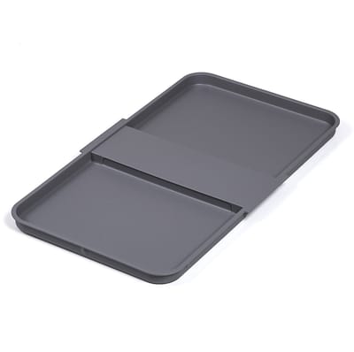 SOTECH deksel voor 25L of 35L eins2vier afvalscheidingssysteem keukenafvalbak recyclingscheider aluminium grijs