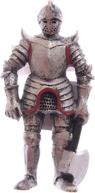 Middeleeuwse Ridder Koelkast Magneet - 10x6cm