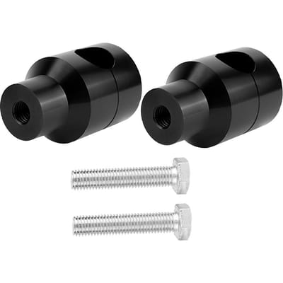 Paar Verhogers voor Stuur 22mm Aluminiumlegering voor Motorfiets Modificatie (Zwart) zwart