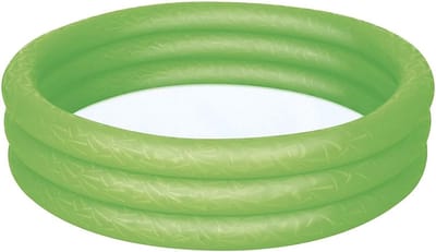 Kinderbadje 3-ring zwembad voor kinderen - 122 x 122 x 25 cm - Groen
