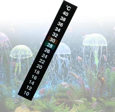 GreatGardenPosters Thermometer Strip - Aquariummeter - 13 x 1.8 cm - 2 Stuks