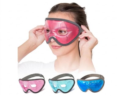 Gel Oogmasker – The Hangover Mask - Herbruikbaar Koud Slaapmasker voor Warmte- en Koudetherapie - Oogmaskers voor Donkere Kringen en Wallen – Bij Vermoeide Ogen, Kater, Sinuspijn en Kneuzingen