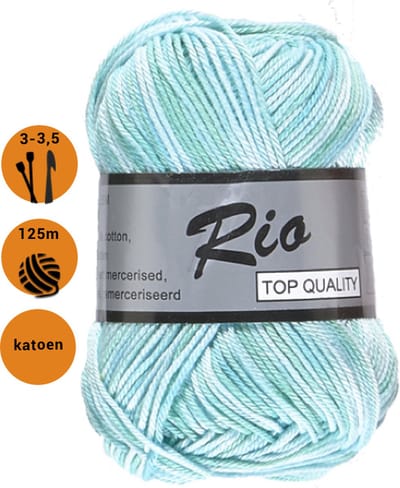 Vijf bollen gemeleerd garen (5 x 50 gram 100% katoen)