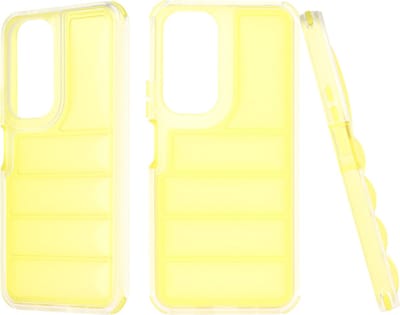 Hoesje geschikt voor HONOR 90 Lite - Techsuit Wave Shield Shockproof Hard Case Back Cover - Geel