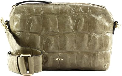 abro Leren Schoudertas Leather Primitivo Crossbody Bag Kaia Siena Kaki