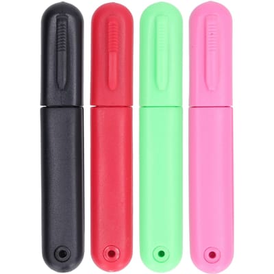 4 PCS Coupe-fils avec couvercle Acier inoxydable Rond DIY Couture Mini Petits ciseaux Légers Couture