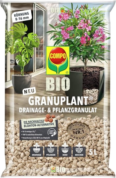 Drainage Granulaat - Plantenkorrels Puimsteen - Planten Verzorgen - 100% Natuurlijk Materiaal - 5 Liter - Natuurlijk