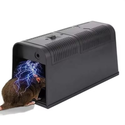 Active Goods Elektrische Muizenval inclusief handschoenen - Muizenverjager - Muizengif - Muizenvallen voor Binnen - Rattengif