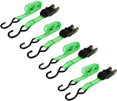 Spanbandset 4 dlg - 4m x 25 mm - 350kg draagkracht - incl ratel