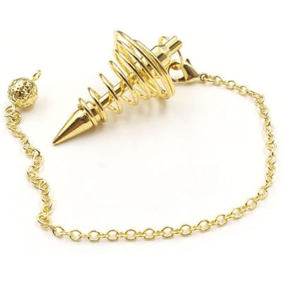 Metalen Spirituele Pendel voor Divinatie Schroefdraad Waterzoeker Pendel Helende Pendel Ketting