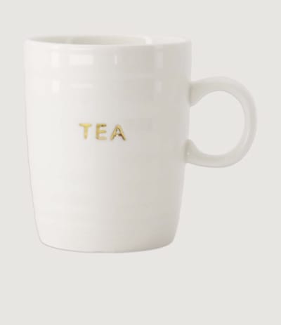 Theemok tea gouden letters Zusss