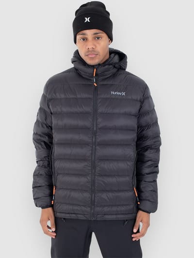 Hurley Cayuga Puffer Jas zwart