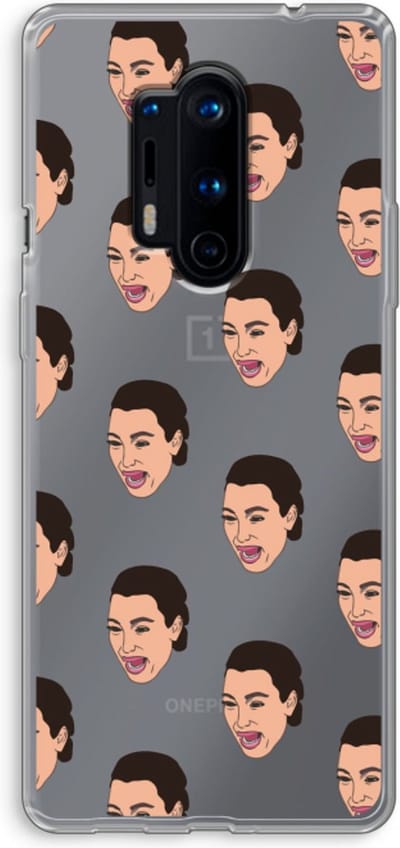 Case Company® - Hoesje geschikt voor OnePlus 8 Pro hoesje - Ugly Cry Call - Soft Cover Telefoonhoesje - Bescherming aan alle Kanten en Schermrand