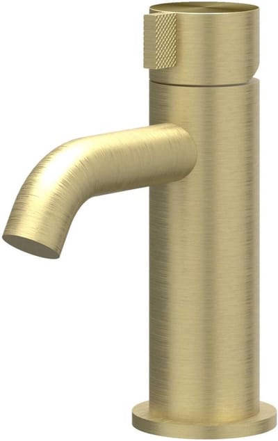 IVY Tribe Eenhendel wastafelmengkraan opbouw model S, coldstart RVS316 geborsteld mat goud PVD