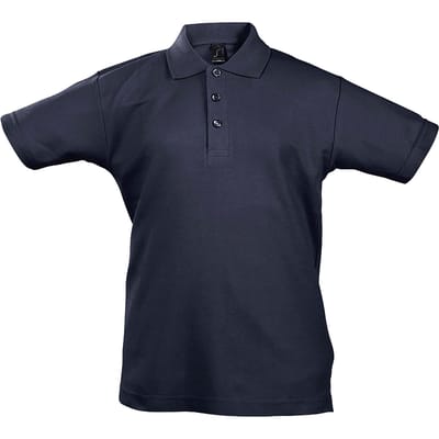 SOLS Kinder Unisex Zomer II Pique Polo Shirt (Marine)