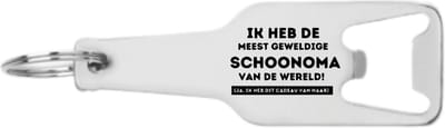 Akyol - ik heb de meest geweldige schoonoma van de wereld flesopener - Schoonoma - familie mensen met een schoonoma - cadeau - 105 x 25mm