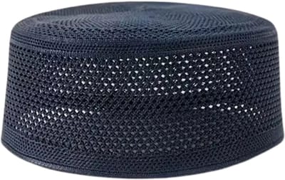 Bovista Kufi - Gebedshoed - Islam - Alhamdulillah - Islamitische Kleding - Moslim Kleding - Marineblauw