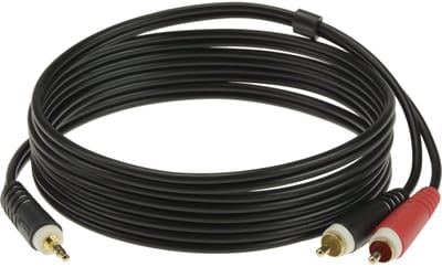Klotz soundcard kabel Cinch 6 m AY7-0600, goudcontacten - Insert kabel