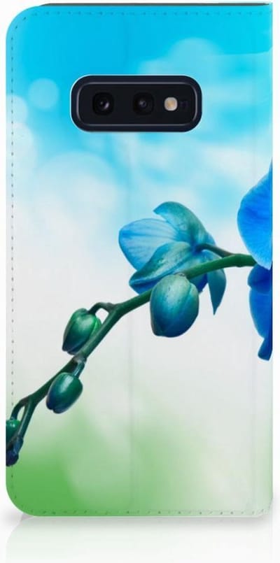 Samsung Galaxy S10e Smart Cover Orchidee Blauw - Cadeau voor je Moeder