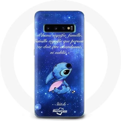 Coque pour Samsung Galaxy s10 plus Stitch Ohana Citation