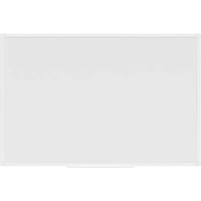 MAUL whiteboard MAULprimo, bruikbaar in staand/landschap formaat, magnetisch, opbergbak, H 600 x B 900 mm, geplastificeerd plaatstaal, wit