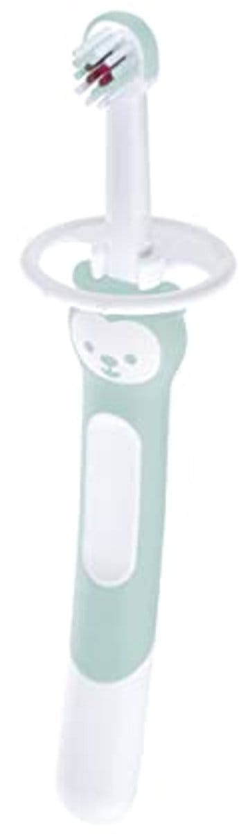 Training Brush voor Baby's met Lange Handgreep - Zachte Tandenborstel vanaf 5+ Maanden