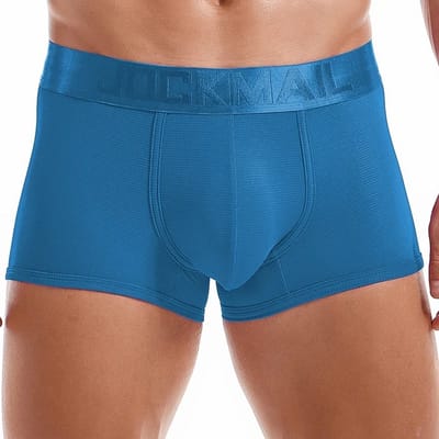 Boxer Short-Heren Lingerie-Mooie kwaliteit-Sexy-Ondergoed-Spandex-Blauw