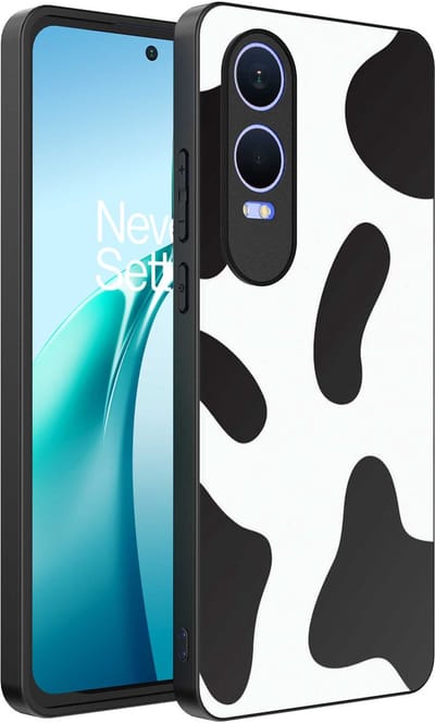 Smartphonica Telefoonhoesje Geschikt voor OnePlus Nord CE 4 Lite met Koeienvlekken Opdruk - TPU Backcover Case With Cow Patches Design geschikt voor OnePlus Nord CE 4 Lite