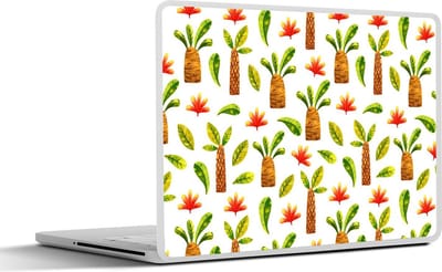 Laptop sticker - 15.6 inch - Jungle - Bladeren - Patronen - 36x27,5cm - Laptopstickers - Laptop skin - Cover
