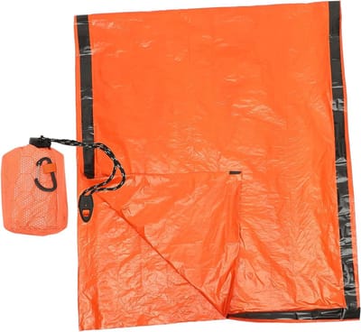 Nood Slaapzak - Survival Kit - Buiten Overleven - Opvallende Kleur - 220x90cm - Oranje