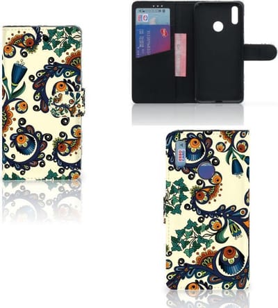 Wallet Case Huawei Y7 (2019) Barok Flower