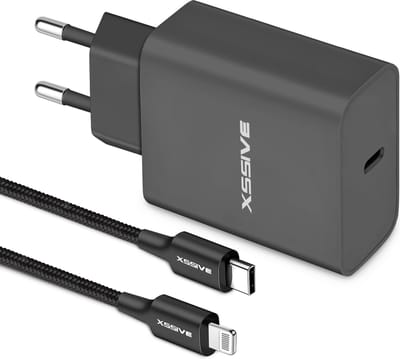 25W Snellader - 1 Meter - Geschikt voor iPhone - USB C naar Lightning Kabel - Voor 14, 13, 12, 11, X, Xs, Xr, Max, Pro