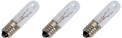 Signaallamp E10 60V 3W - 50 mAh - 3 stuks - T10 Gloeilamp Ø10mm - 40mm - 2500K - Dimbaar