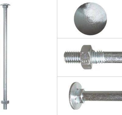 Slotbouten Verzinkt M10 x 240 mm | 25 stuks